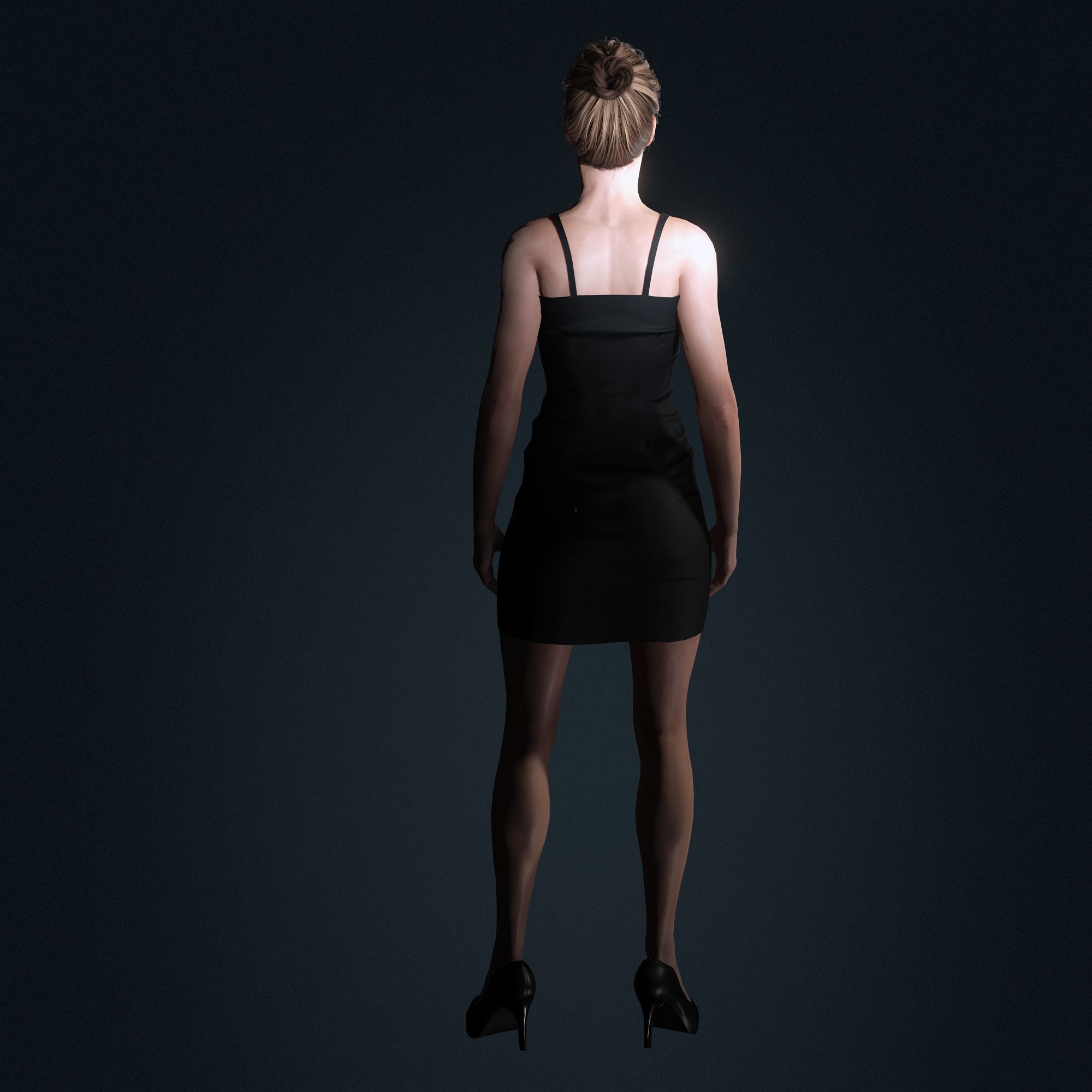 Amy Adams Character Low-poly 3D model_9