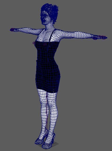 Amy Adams Character Low-poly 3D model_21