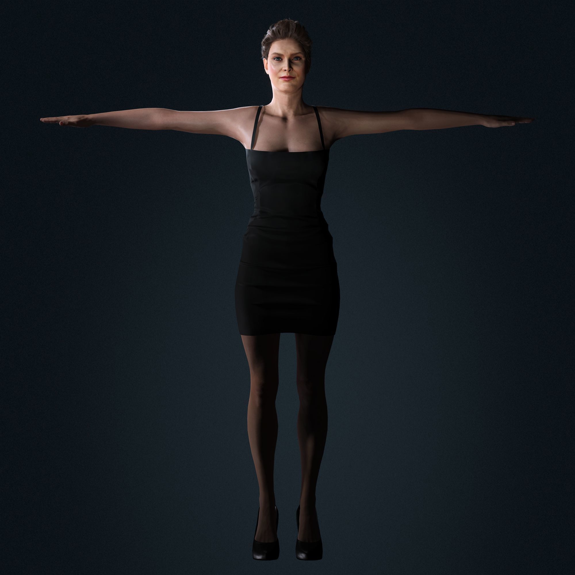 Amy Adams Character Low-poly 3D model_15