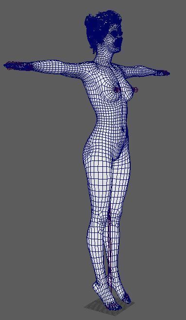 Amy Adams Character Low-poly 3D model_23
