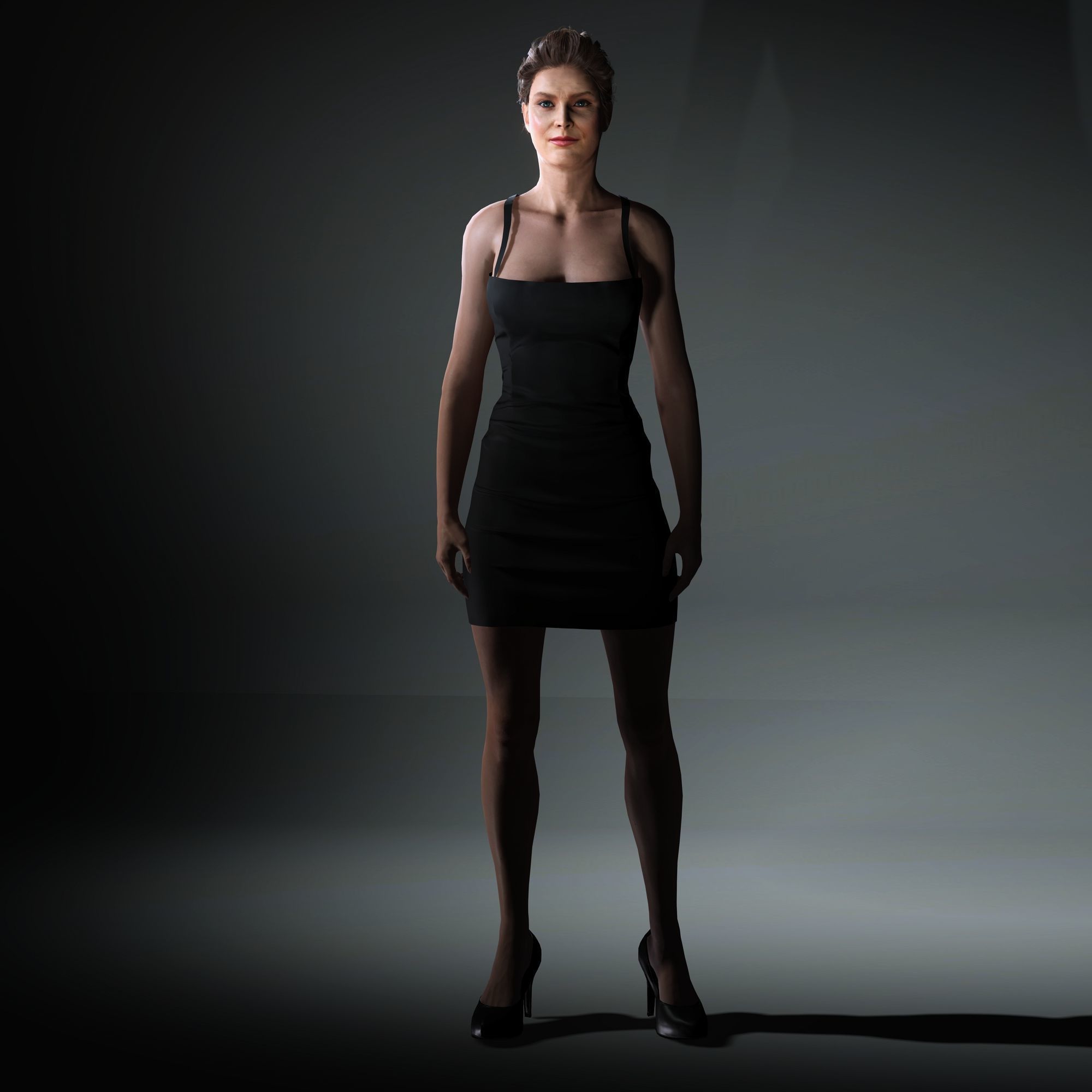 Amy Adams Character Low-poly 3D model_12