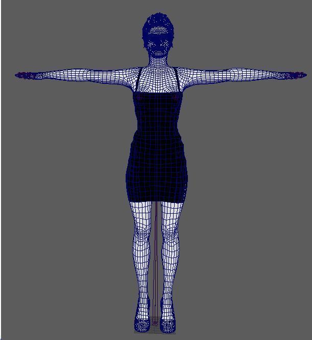 Amy Adams Character Low-poly 3D model_27