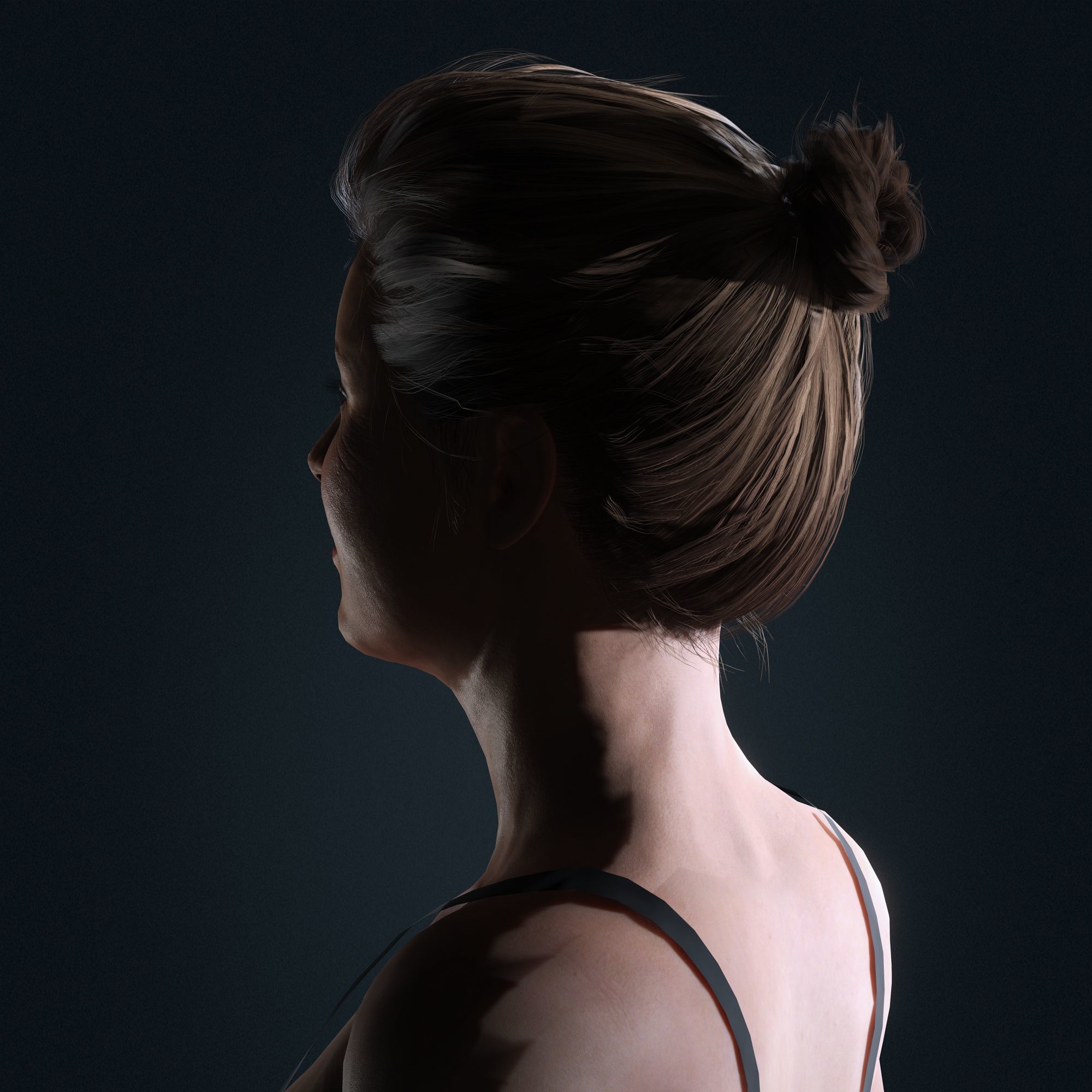 Amy Adams Character Low-poly 3D model_5