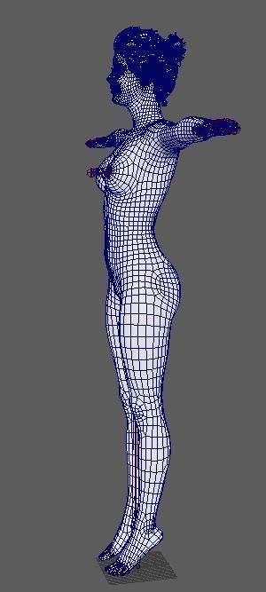 Amy Adams Character Low-poly 3D model_25