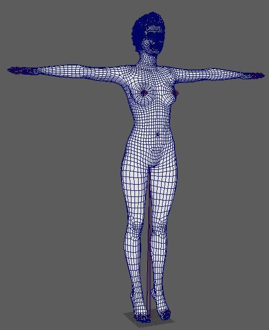 Amy Adams Character Low-poly 3D model_24