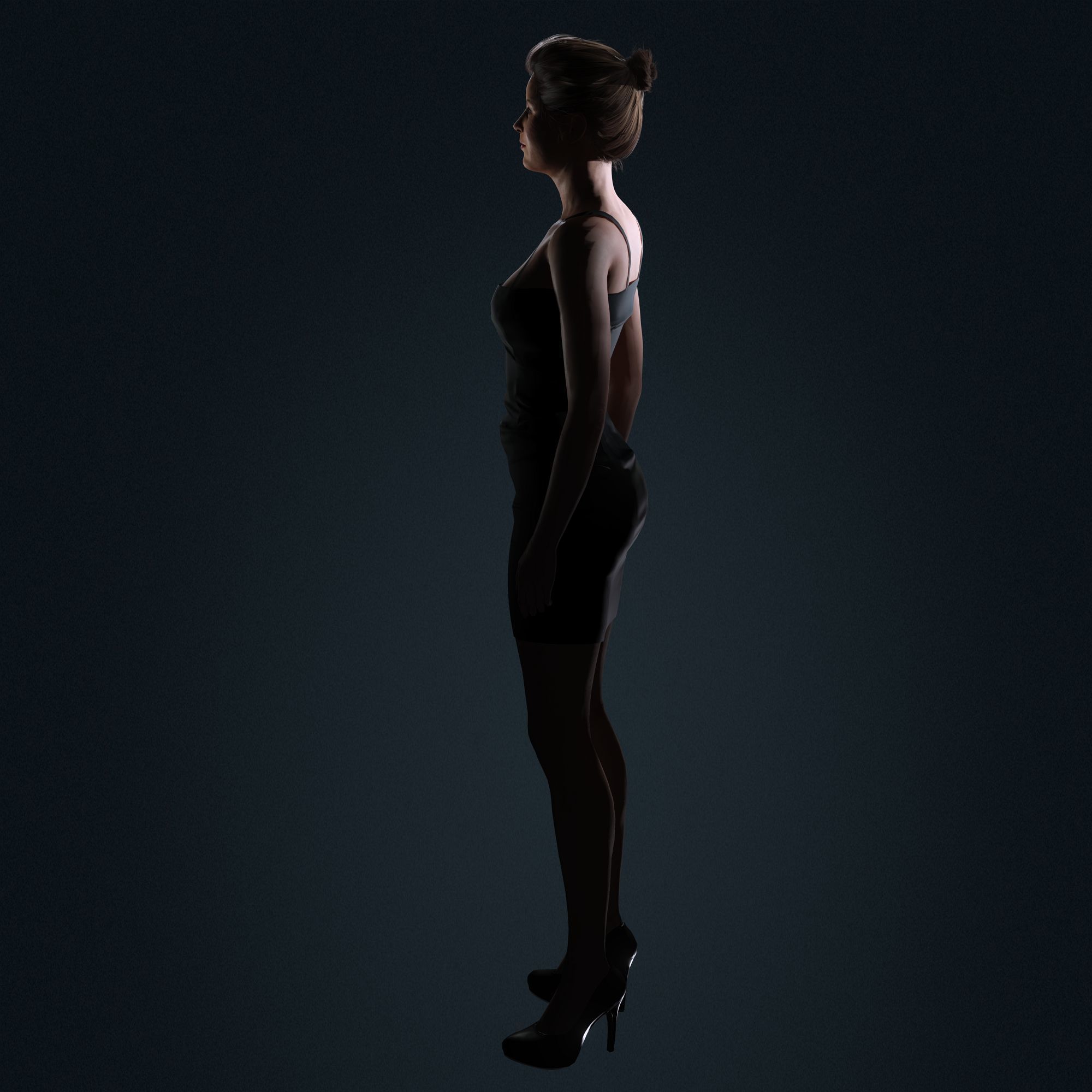 Amy Adams Character Low-poly 3D model_10