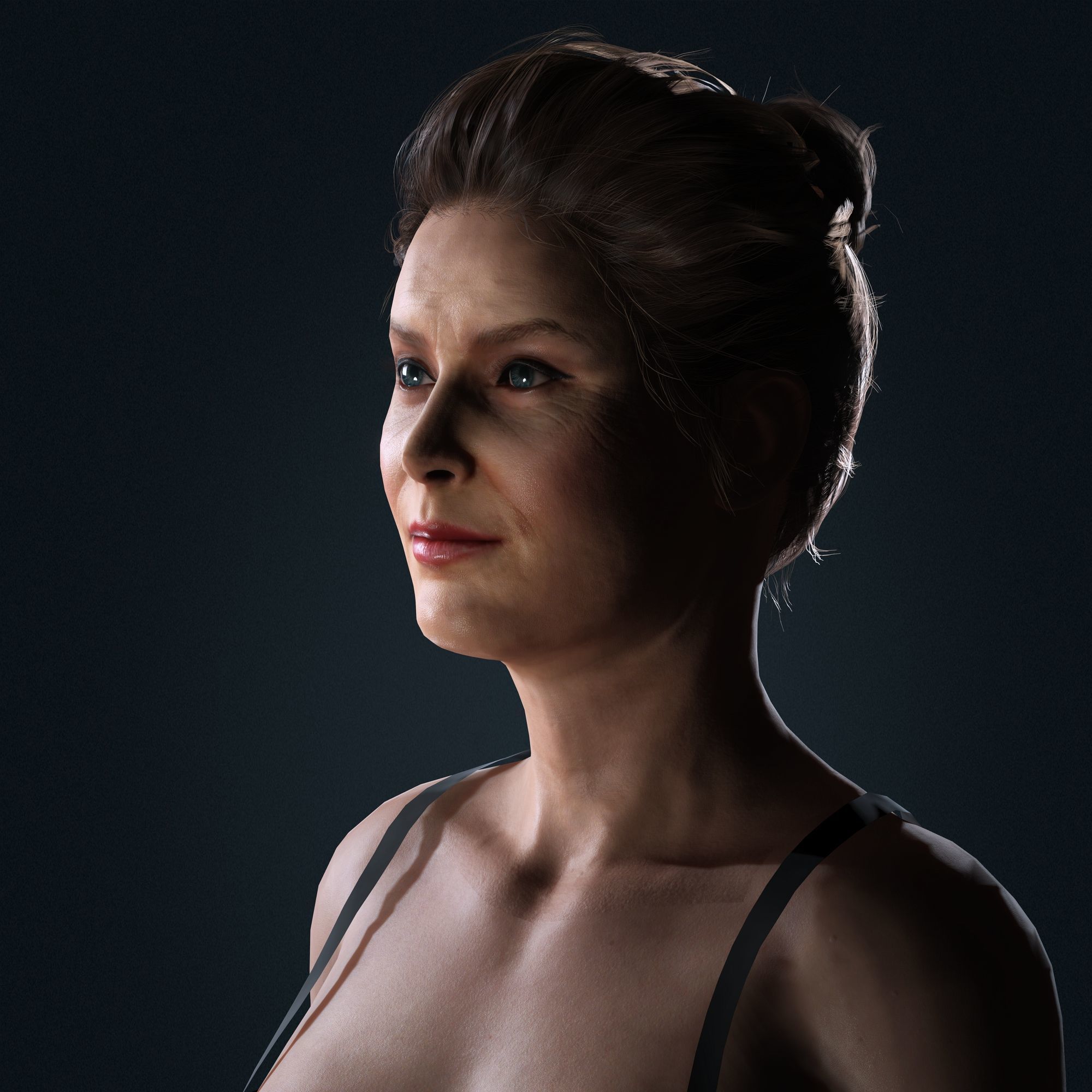 Amy Adams Character Low-poly 3D model_4