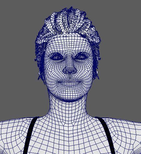 Amy Adams Character Low-poly 3D model_18