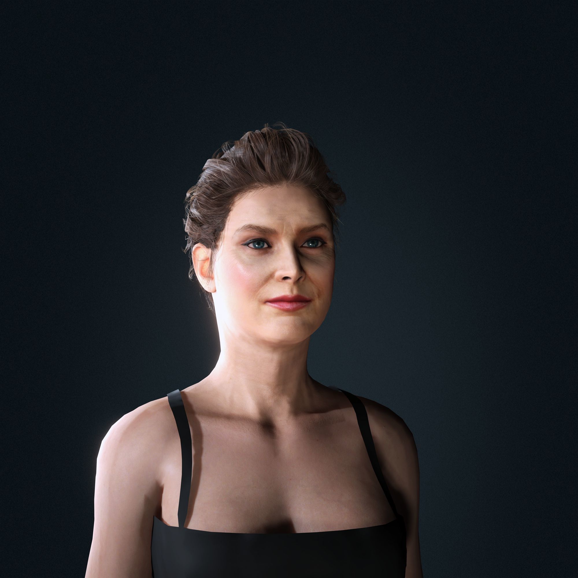 Amy Adams Character Low-poly 3D model_3