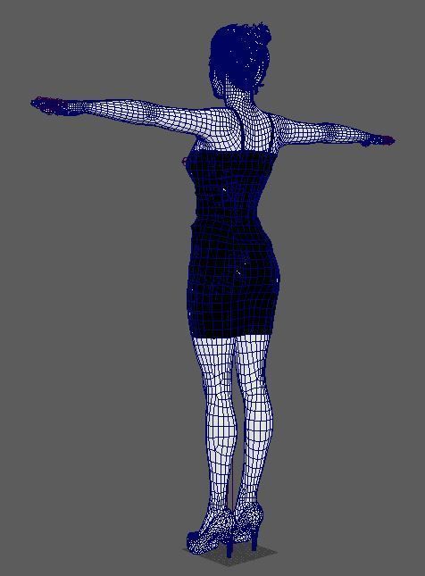 Amy Adams Character Low-poly 3D model_17