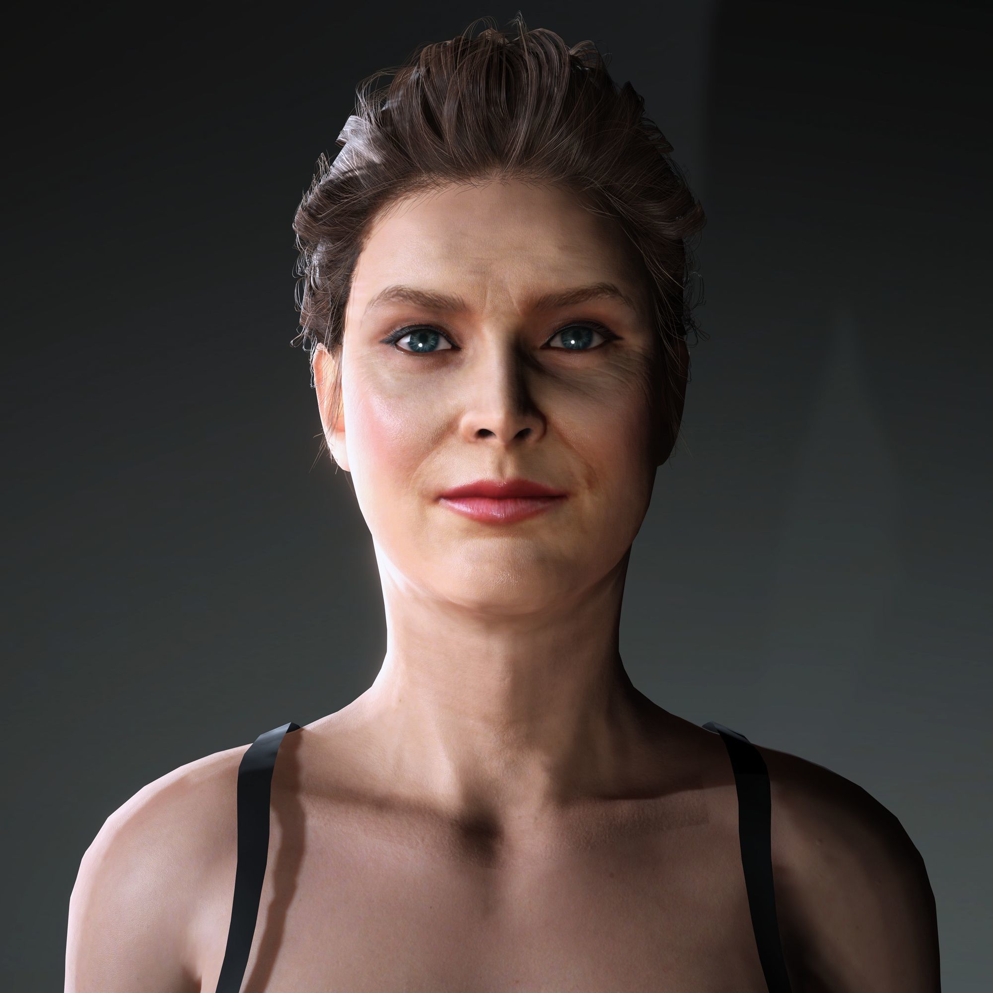 Amy Adams Character Low-poly 3D model_1