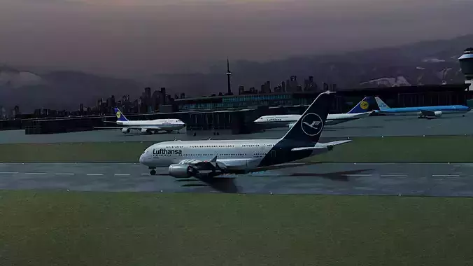 A 380 Free 3D model