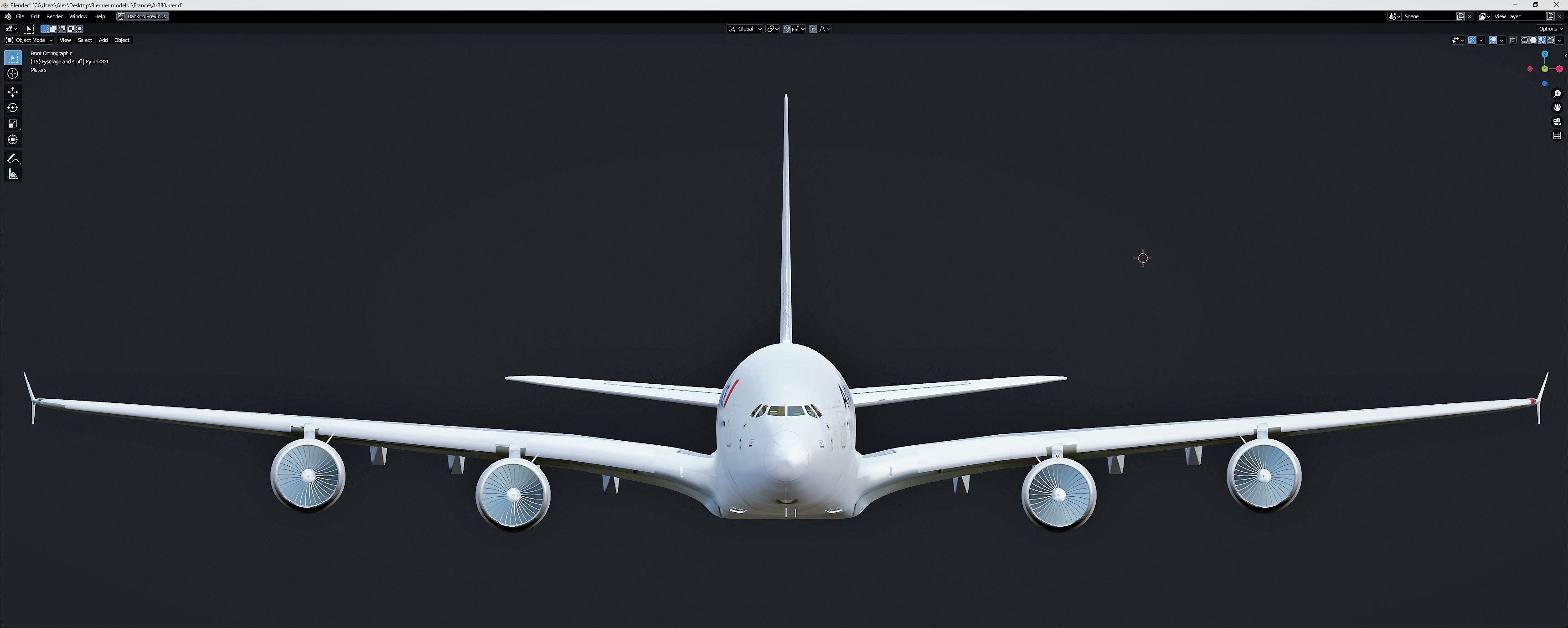 A 380 Free 3D model_3