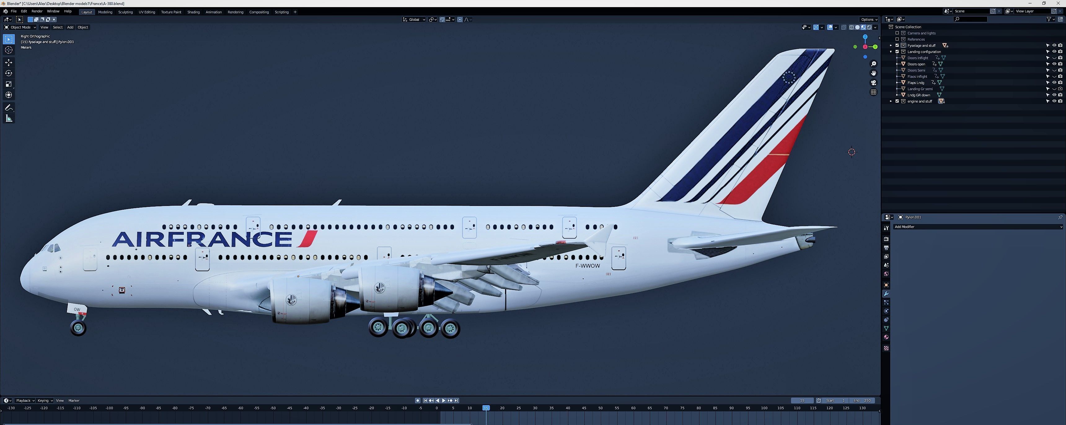 A 380 Free 3D model_9