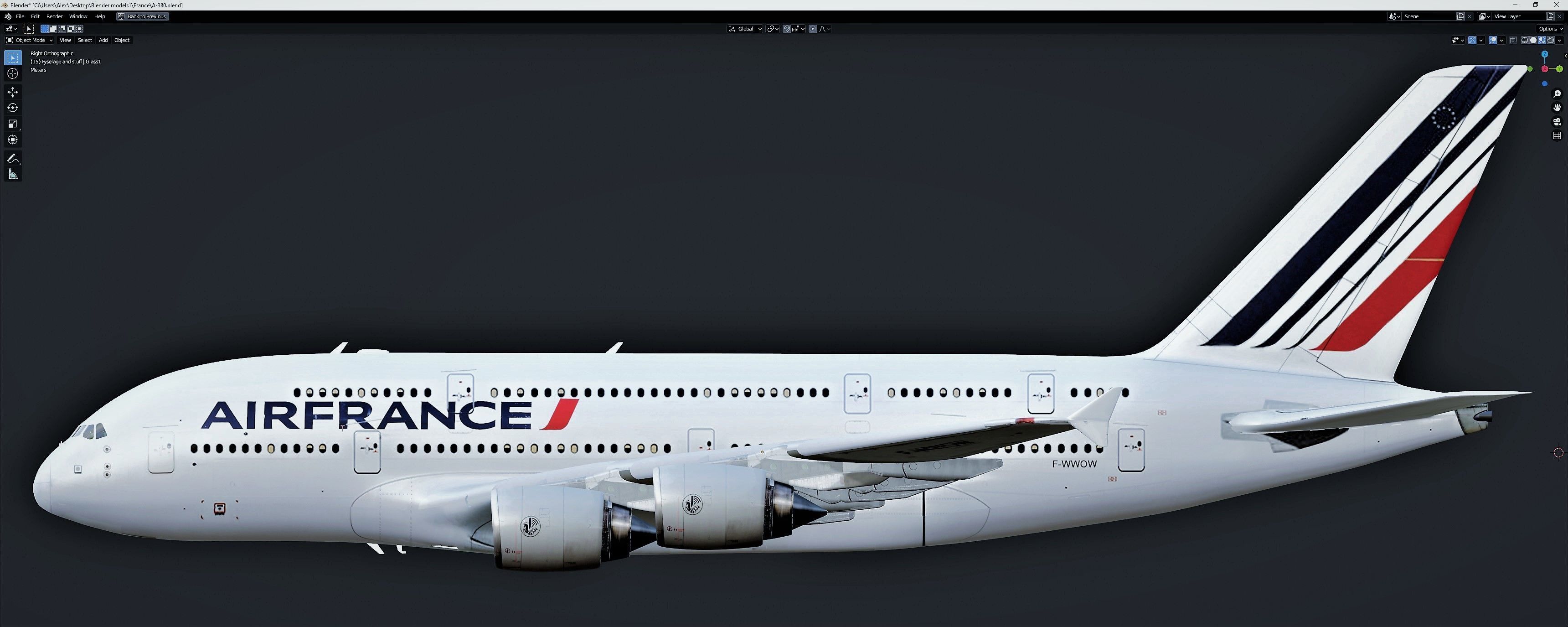 A 380 Free 3D model_2