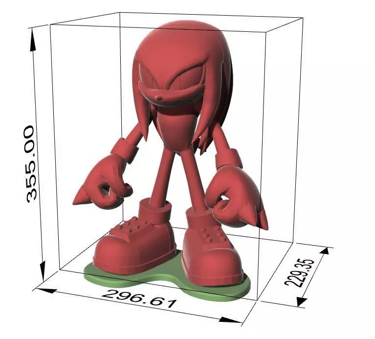 Knuckles - 35cm 3D print model_0