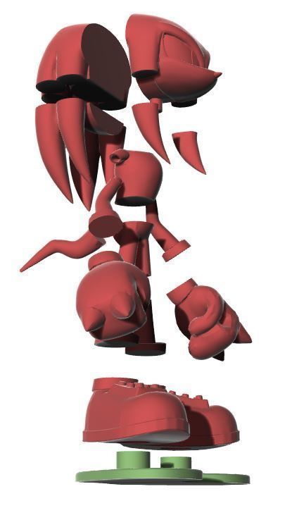 Knuckles - 35cm 3D print model_8