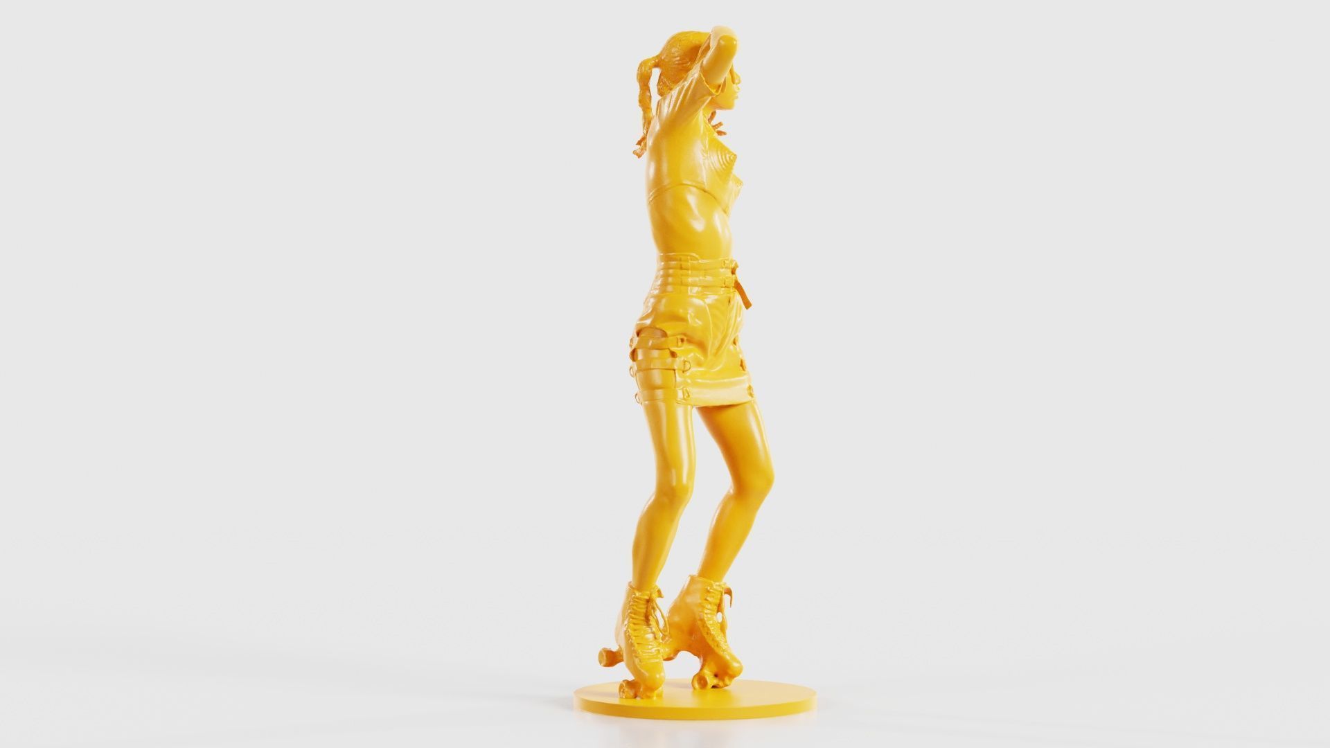 Woman Wearing Motorbike Outfit 31 3D print model_20