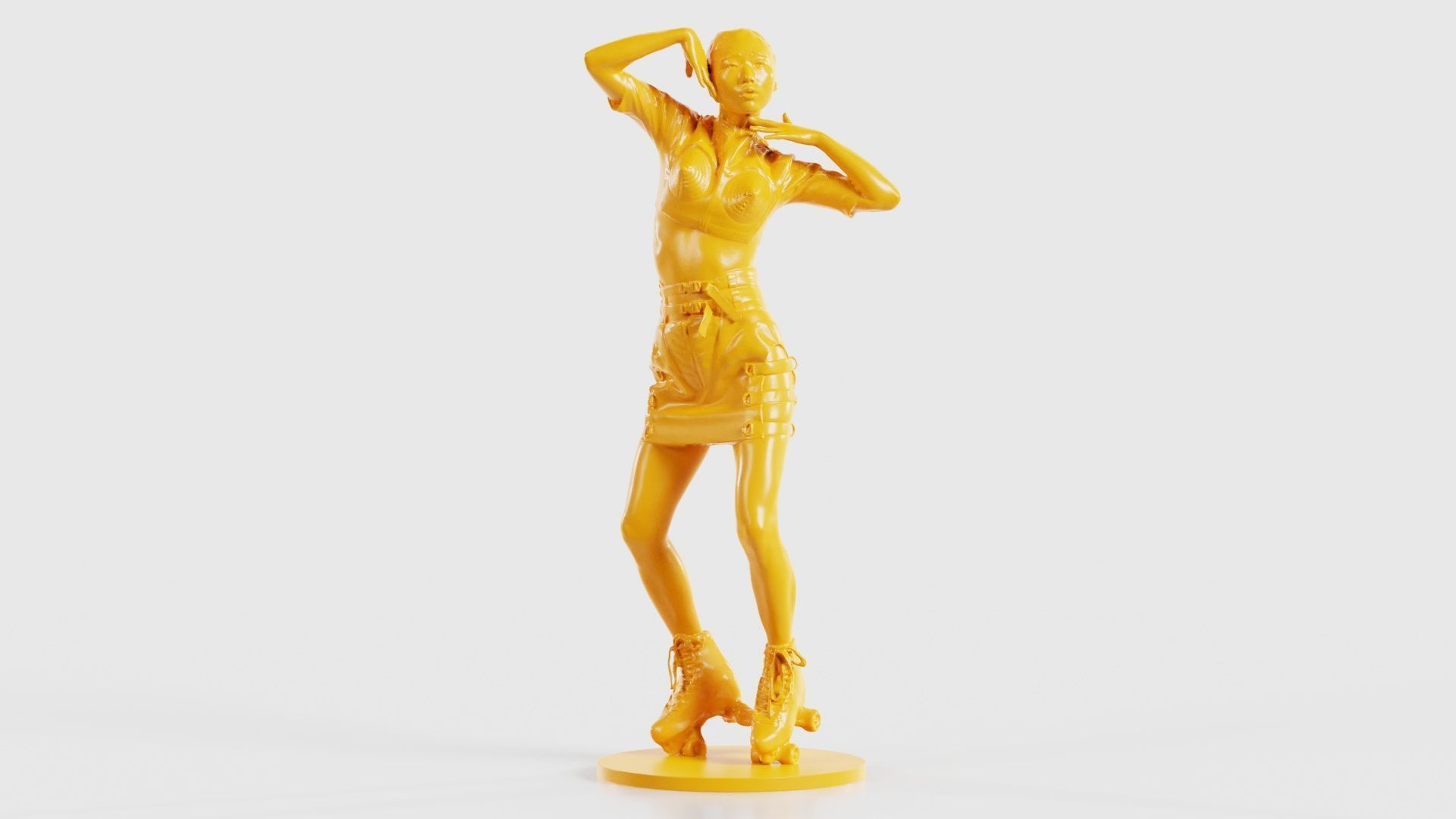 Woman Wearing Motorbike Outfit 31 3D print model_17