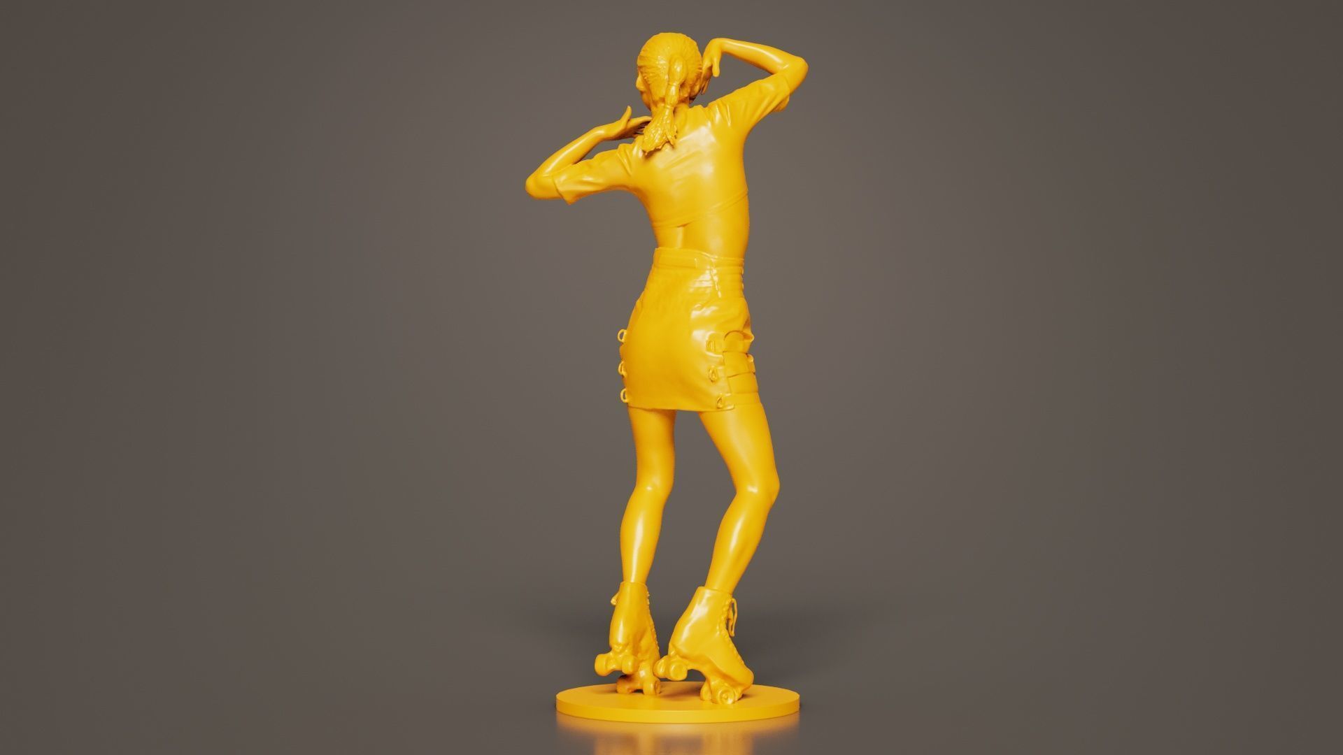 Woman Wearing Motorbike Outfit 31 3D print model_7