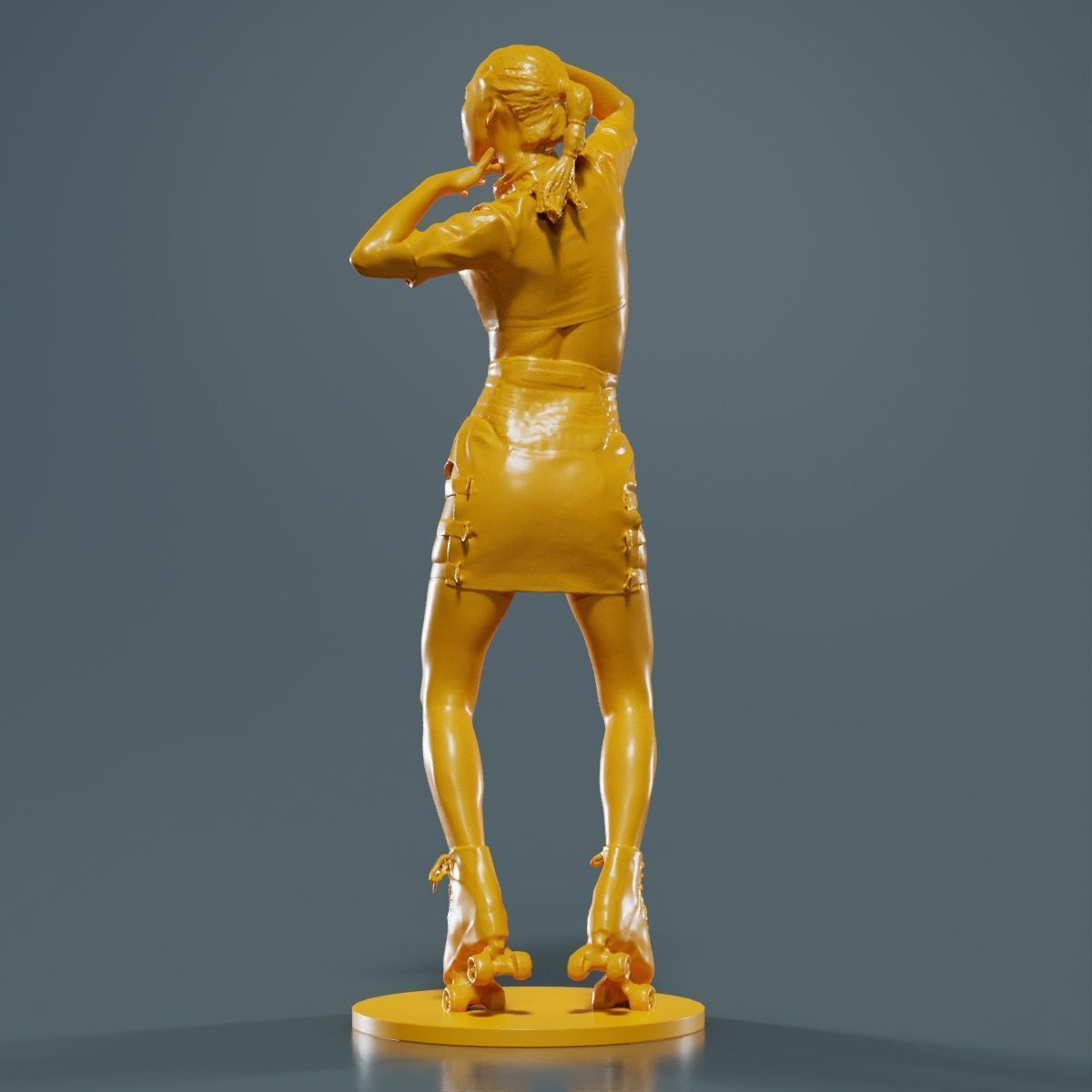 Woman Wearing Motorbike Outfit 31 3D print model_14