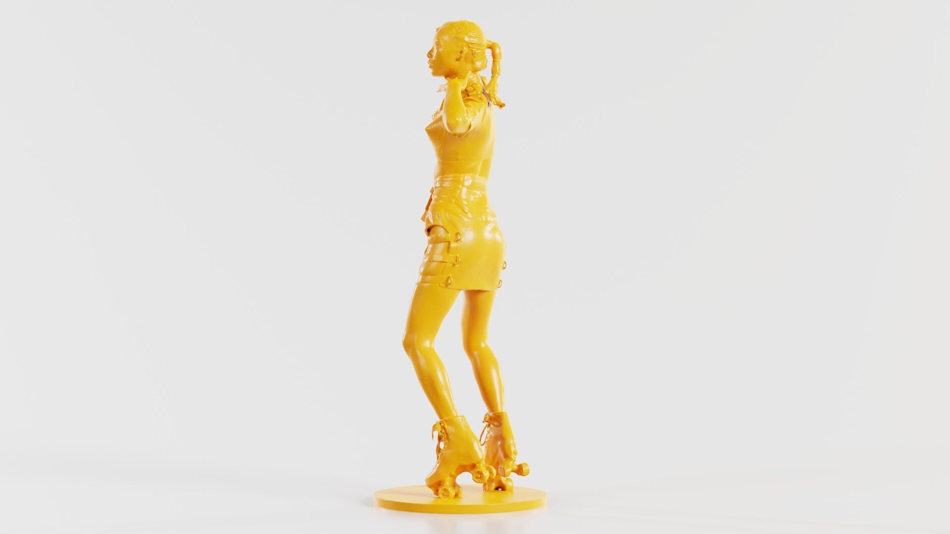 Woman Wearing Motorbike Outfit 31 3D print model_3