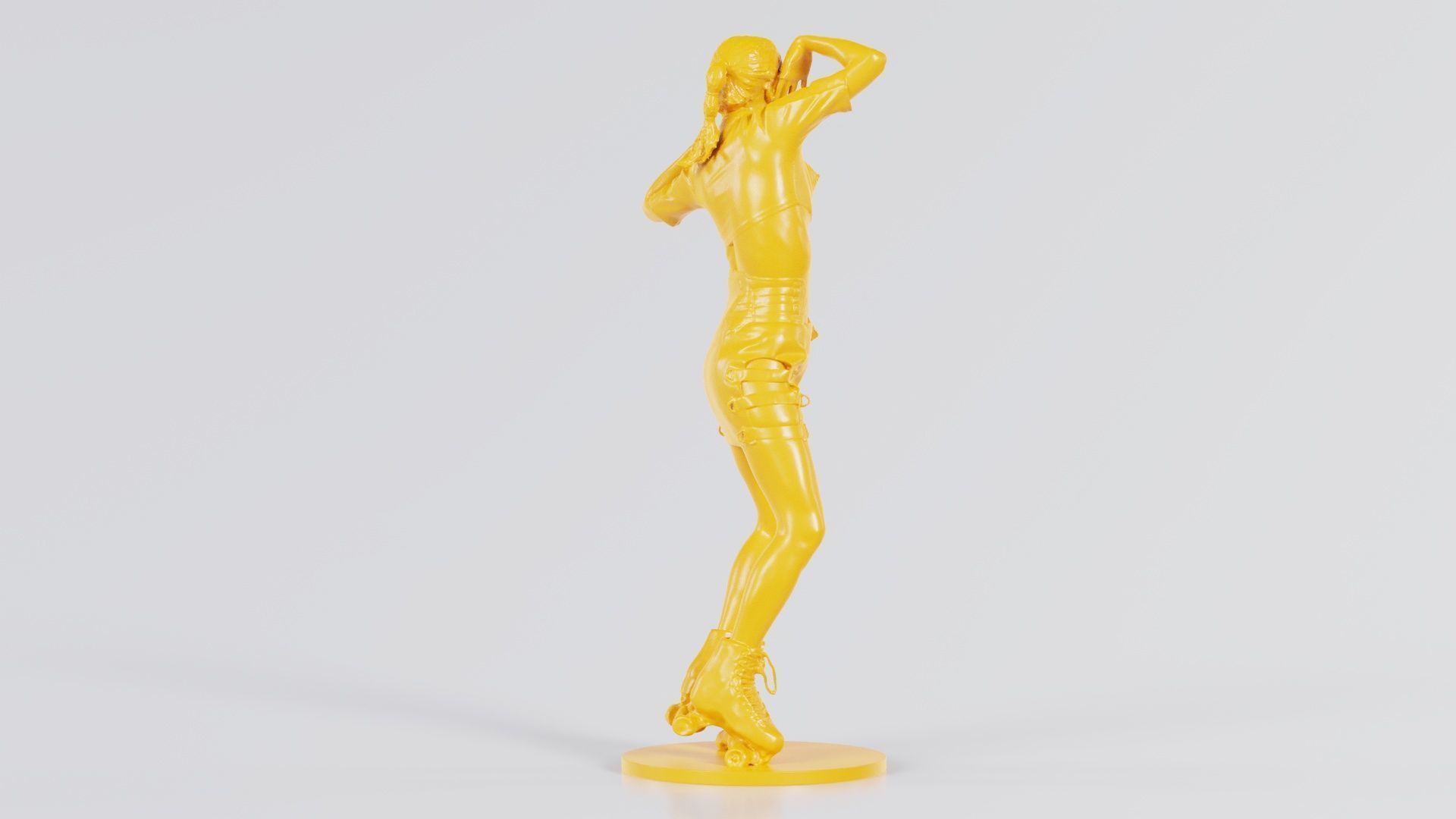 Woman Wearing Motorbike Outfit 31 3D print model_8