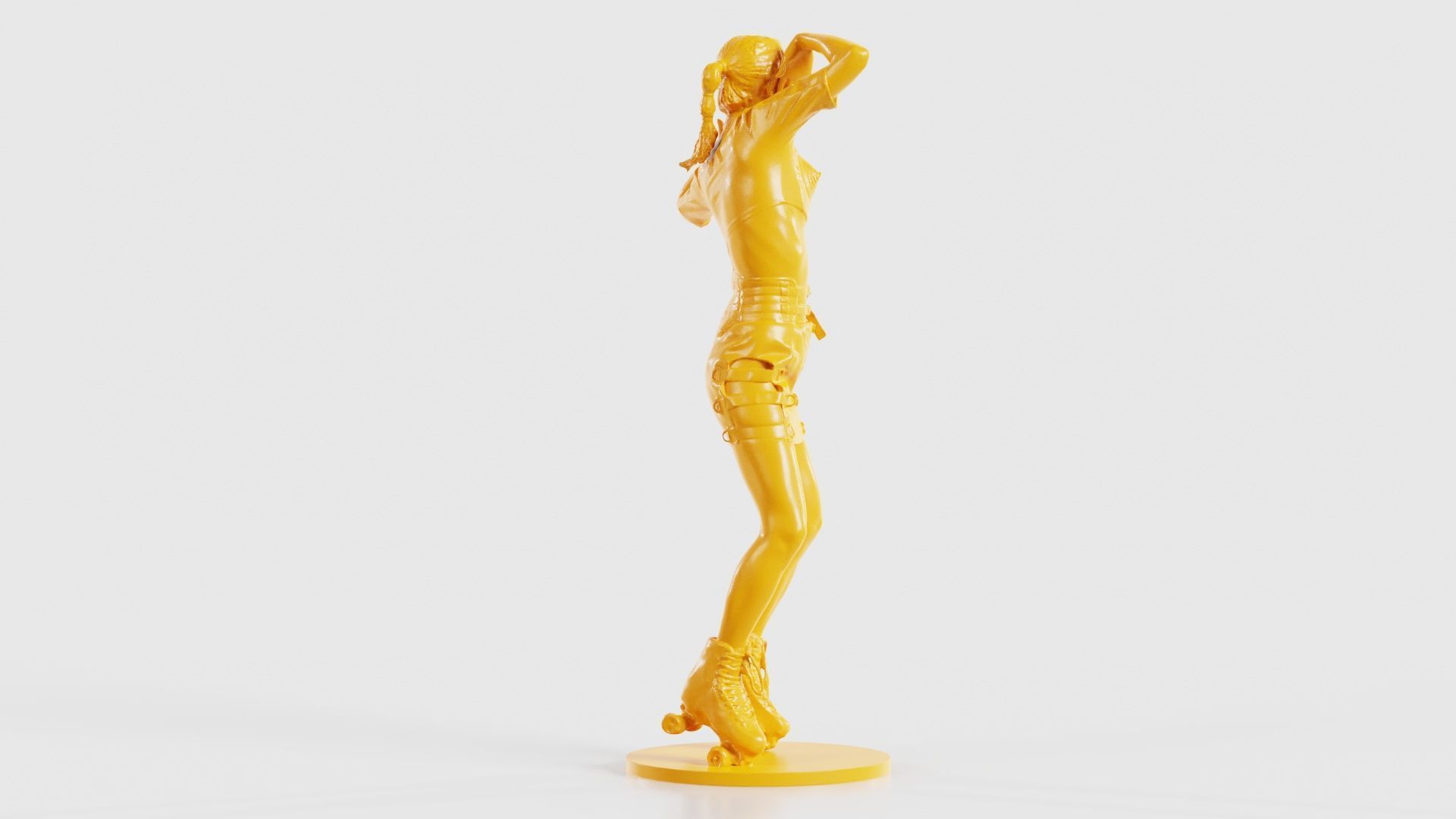 Woman Wearing Motorbike Outfit 31 3D print model_21