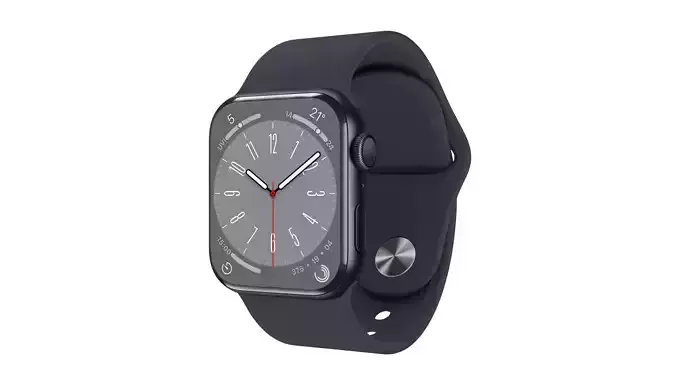 Apple Watch 8 Series - Midnight Case with Sport Band 3ds Max