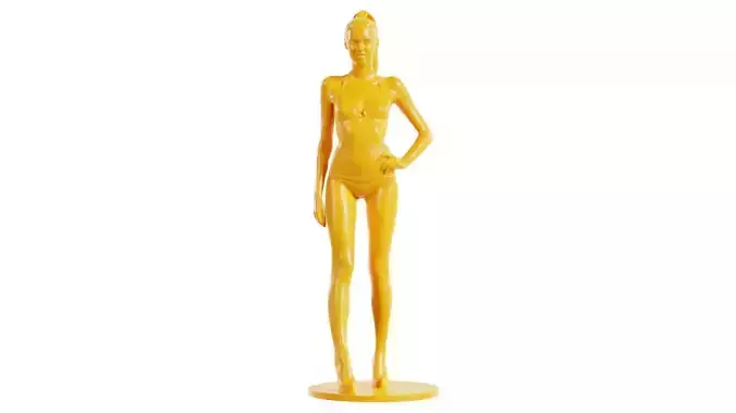Woman Wearing Bikini Posing 3D print model