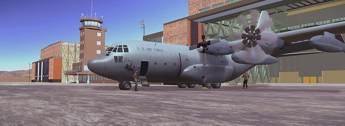 KC 130 Aircraft Free 3D model