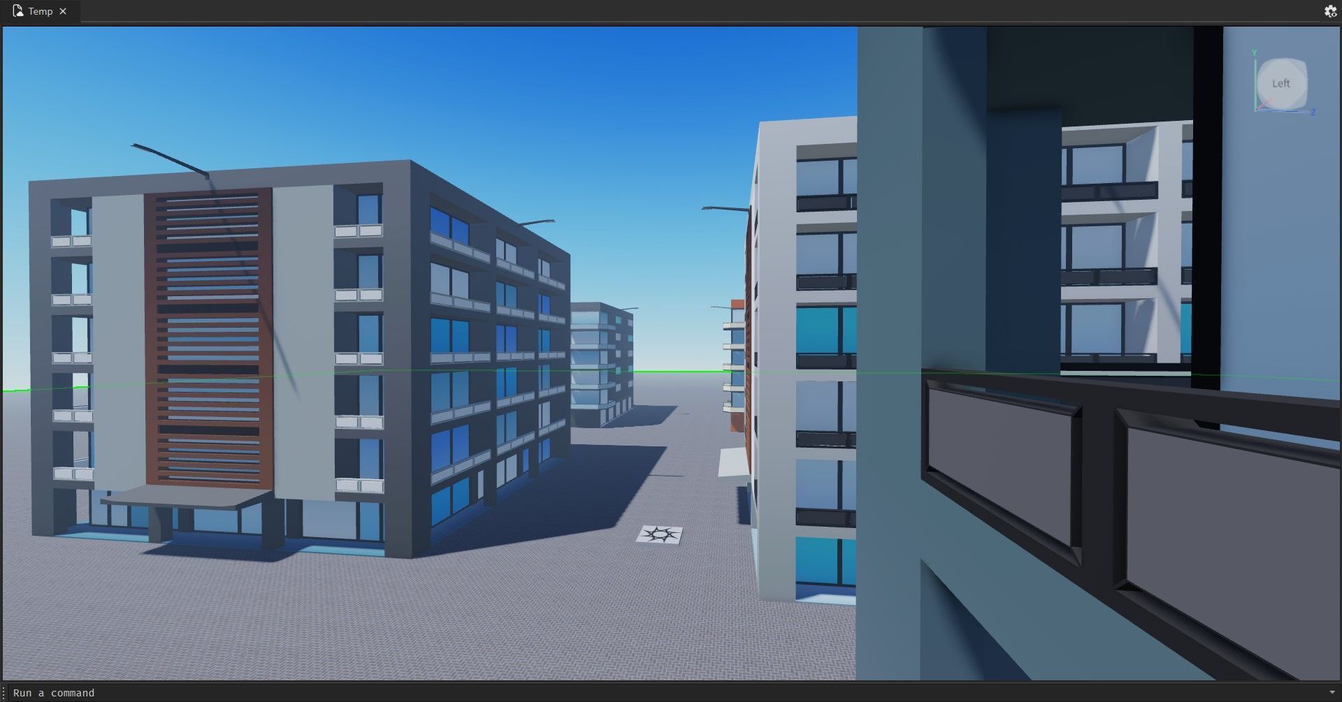 Low Poly Apartment Buildings Pack 2 Low-poly 3D model_6
