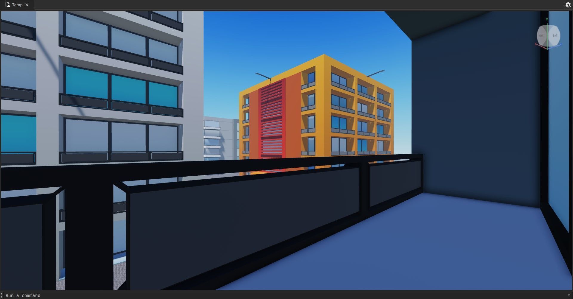 Low Poly Apartment Buildings Pack 2 Low-poly 3D model_5
