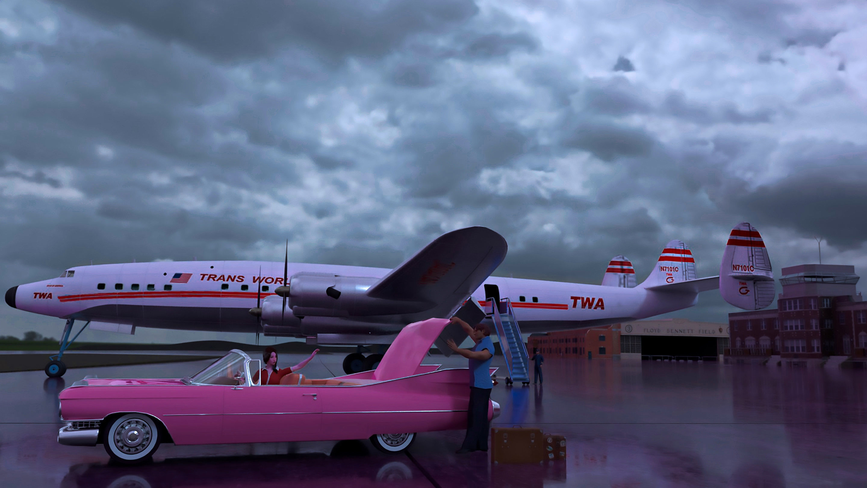 Lockheed Constellation Free 3D model_1