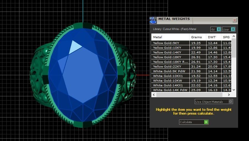 red ruby men ring 3d printable model 3D print model_5