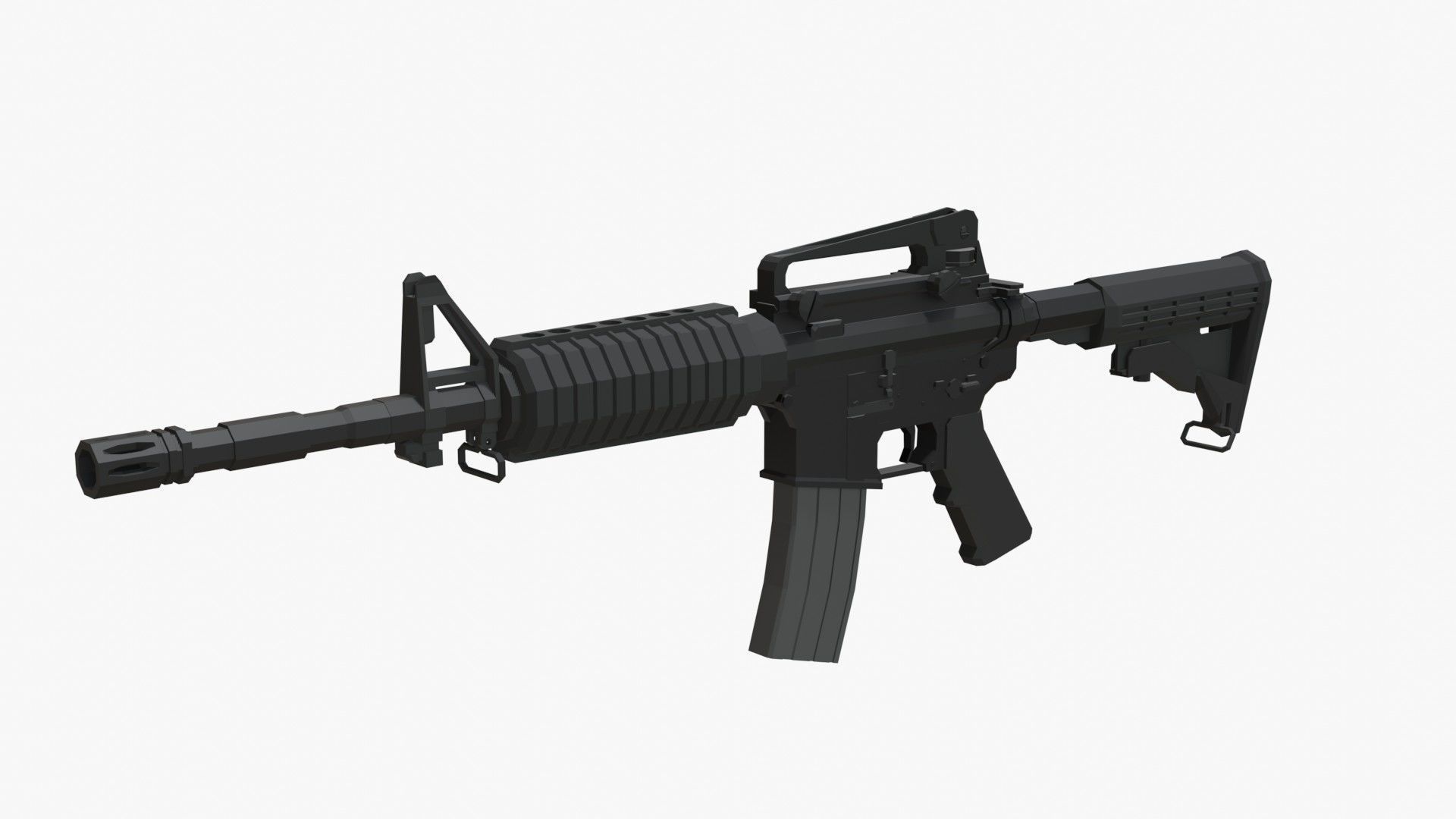 Low-Poly Weapons Pack Low-poly 3D model_25