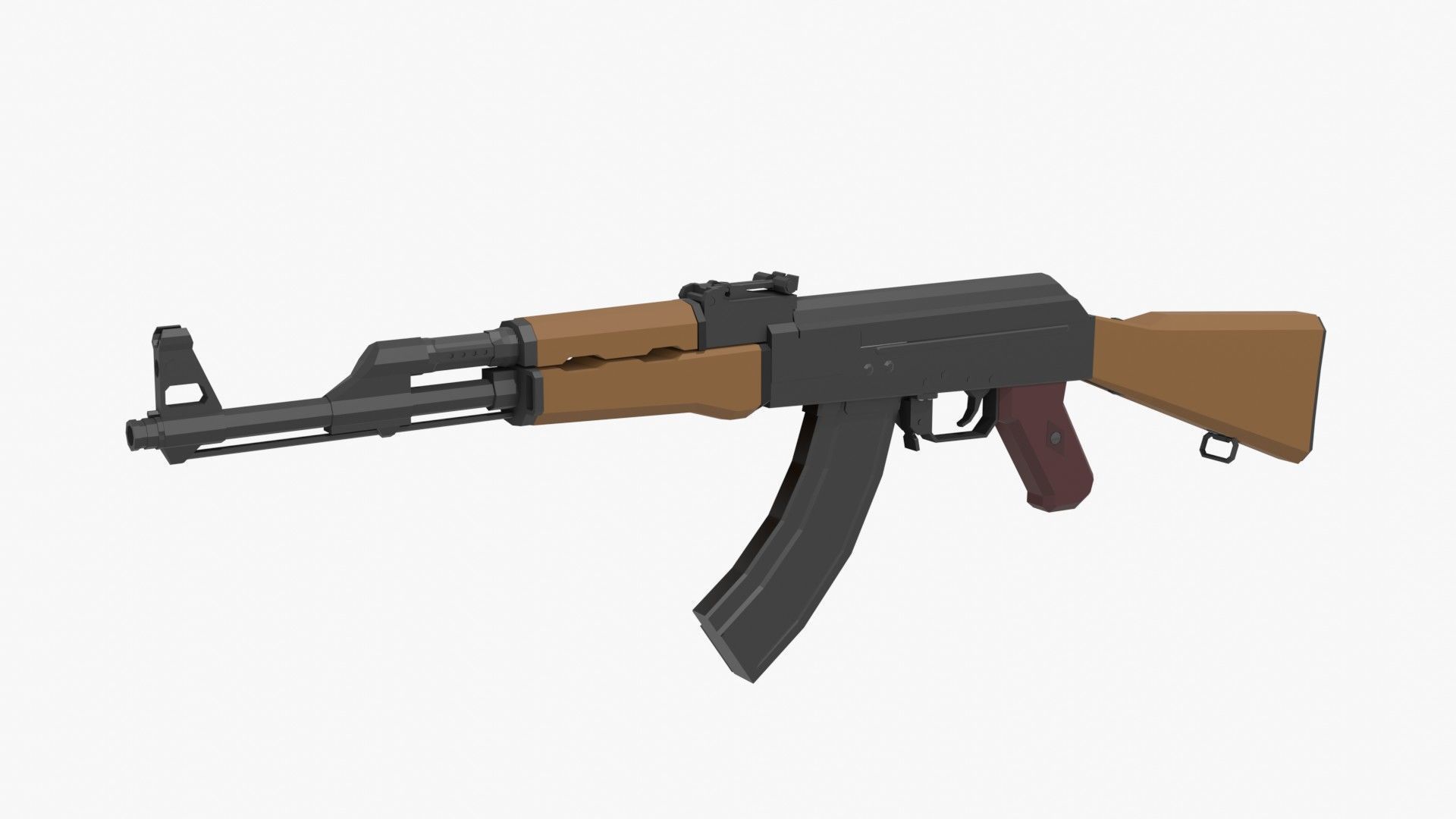 Low-Poly Weapons Pack Low-poly 3D model_24