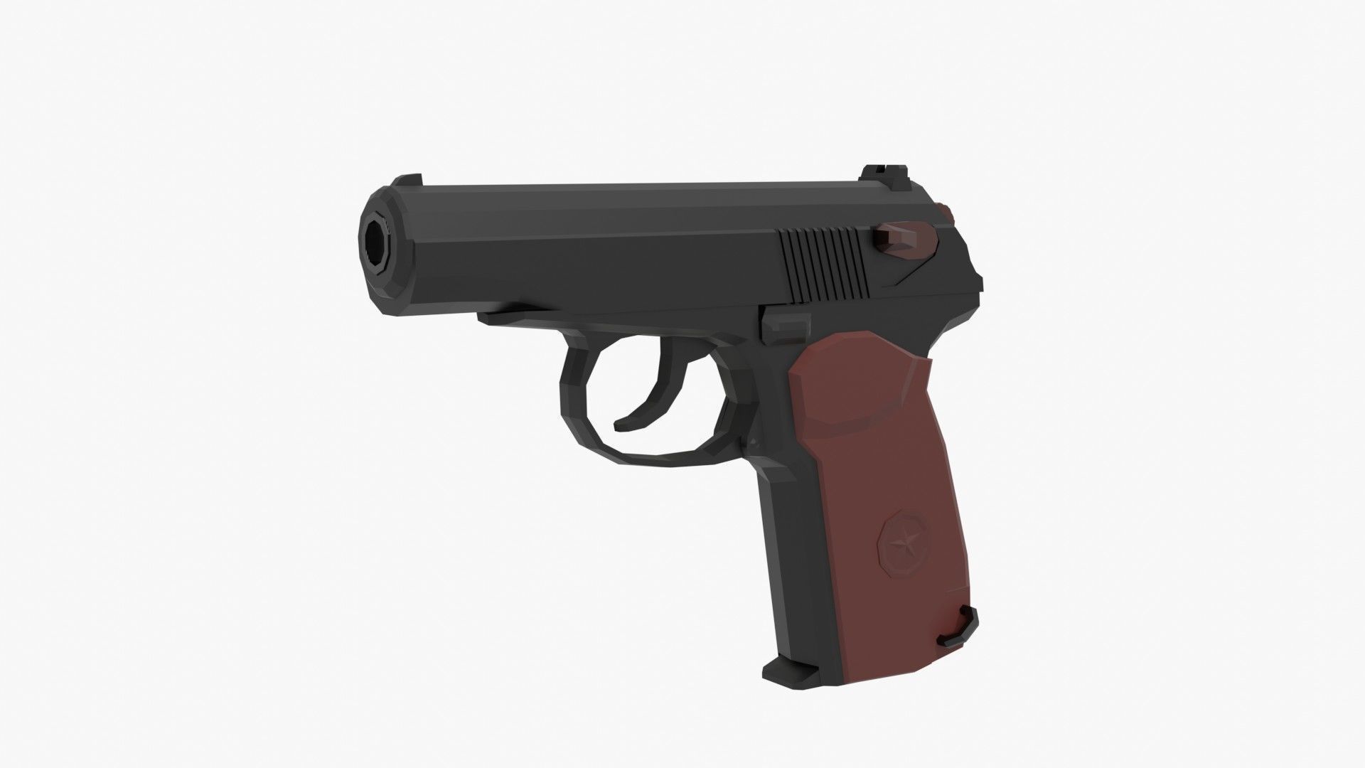 Low-Poly Weapons Pack Low-poly 3D model_20