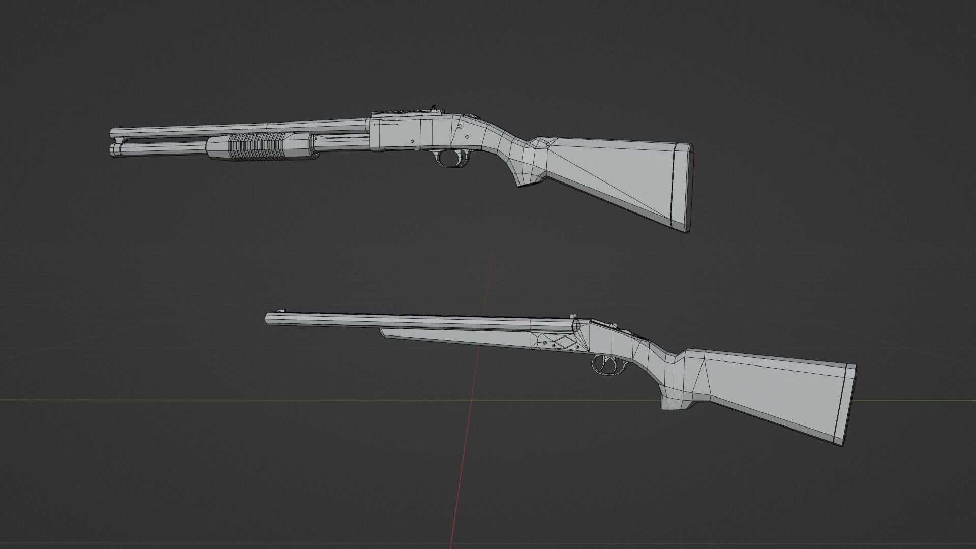 Low-Poly Weapons Pack Low-poly 3D model_31