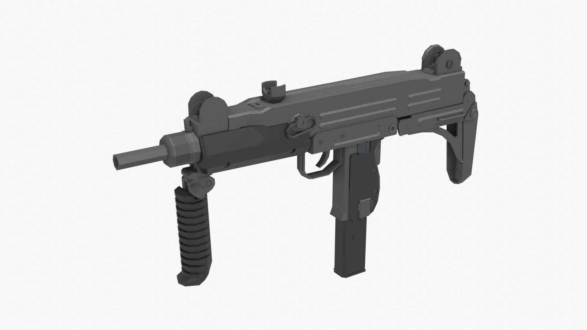 Low-Poly Weapons Pack Low-poly 3D model_27