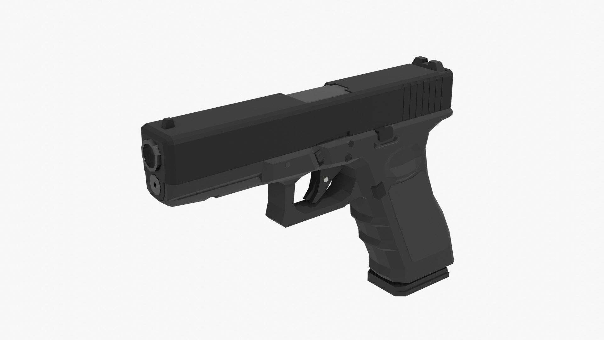 Low-Poly Weapons Pack Low-poly 3D model_13