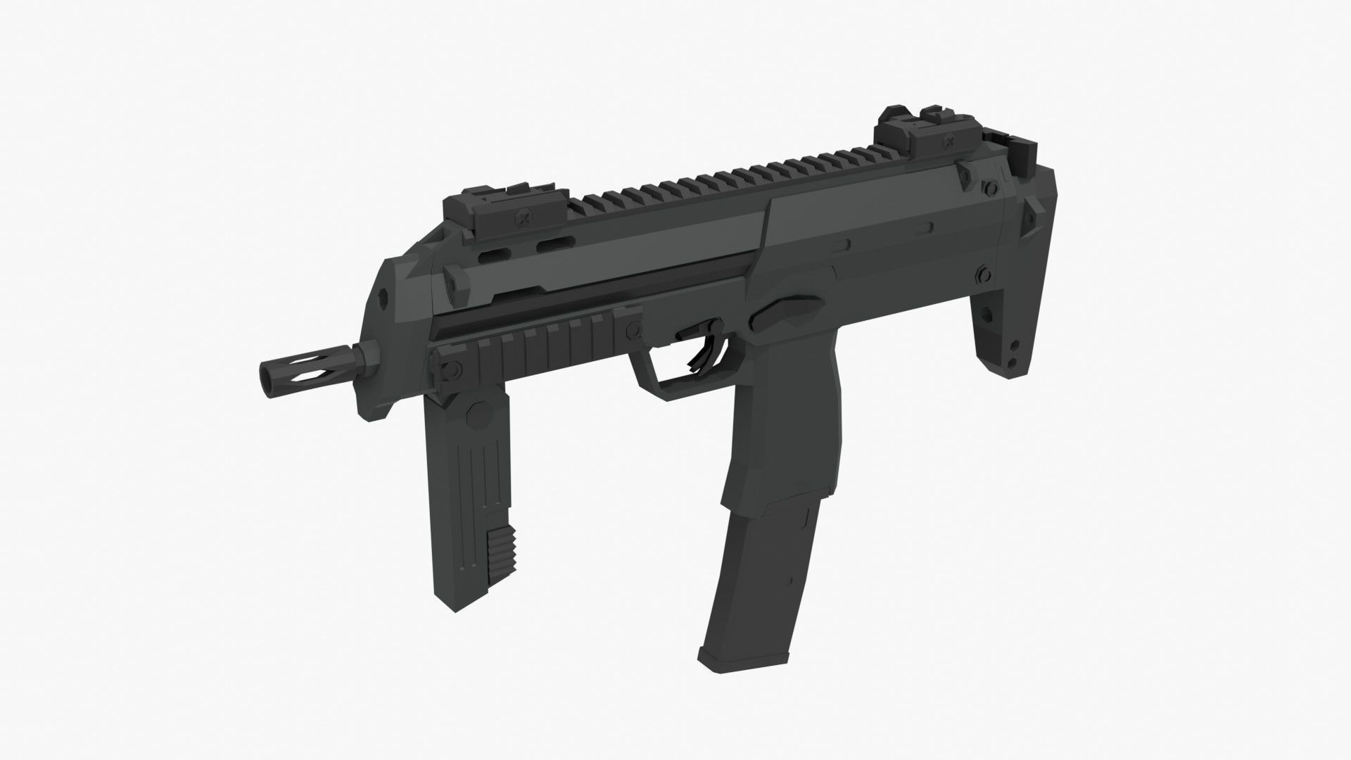 Low-Poly Weapons Pack Low-poly 3D model_14