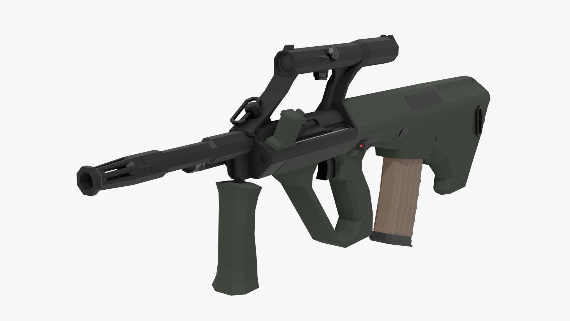 Low-Poly Weapons Pack Low-poly 3D model_26