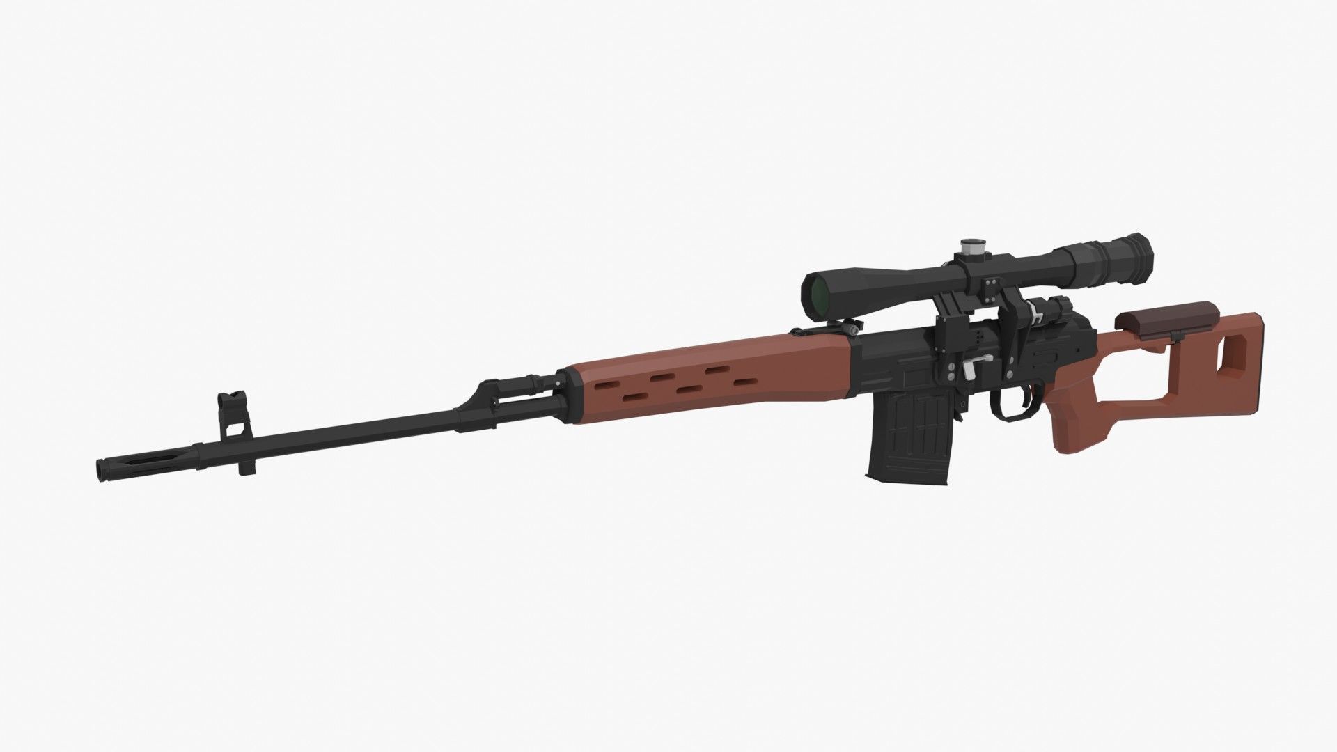 Low-Poly Weapons Pack Low-poly 3D model_18