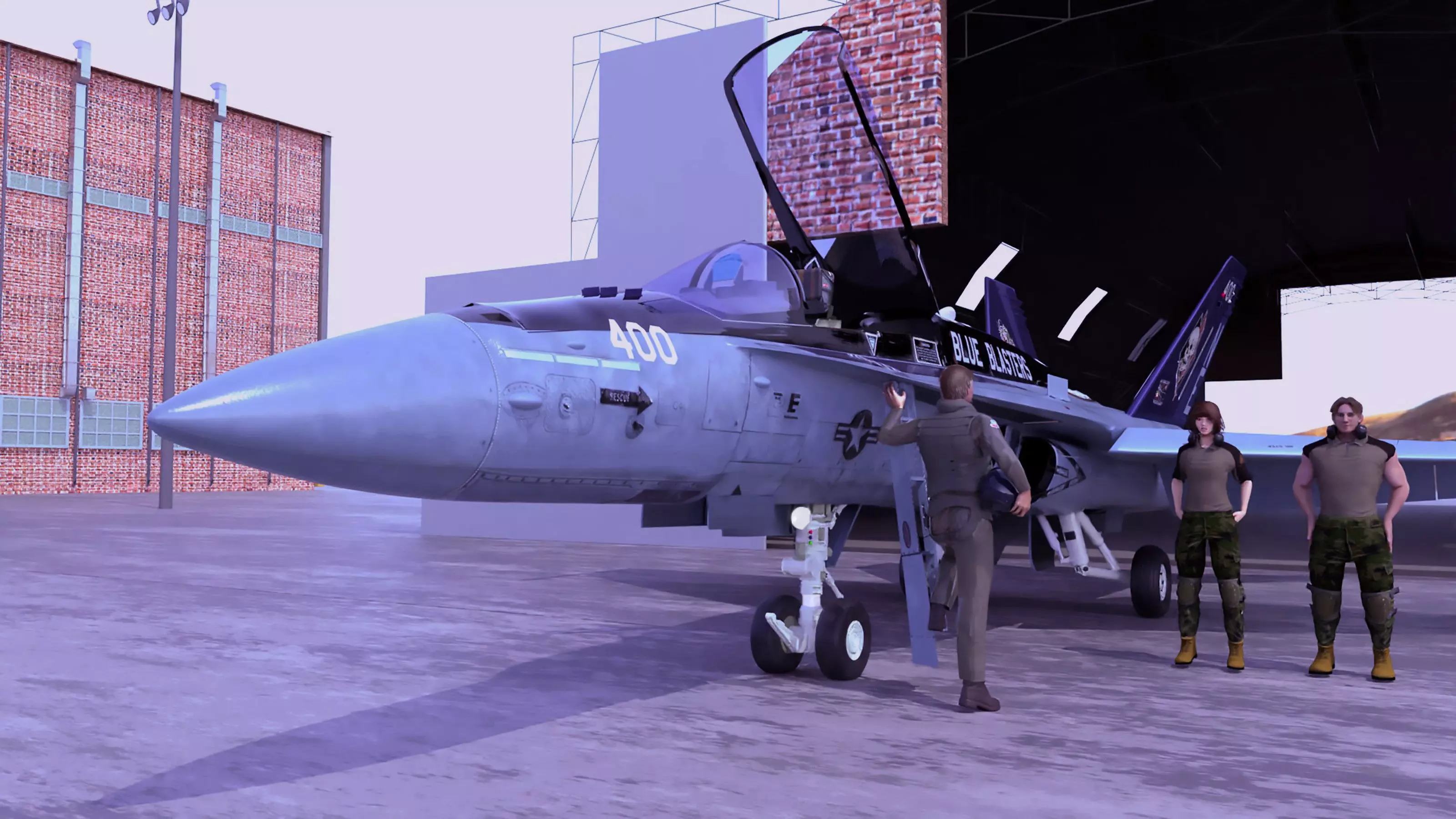 Aircraft F 18 Hornet Free 3D model