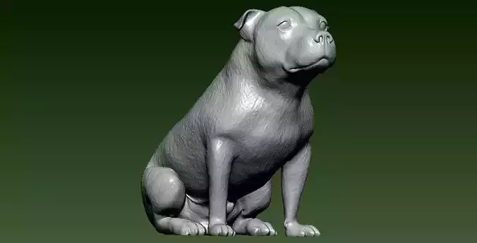 Hogan dog squats - 3D print - statue 3D print model