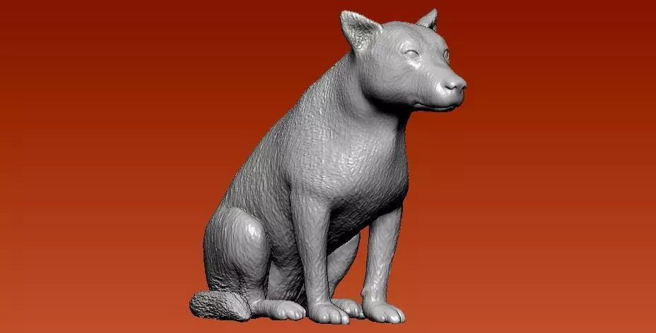Cattle dog australian - 3D prin - statue 3D print model_0