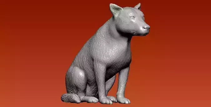 Cattle dog australian - 3D prin - statue