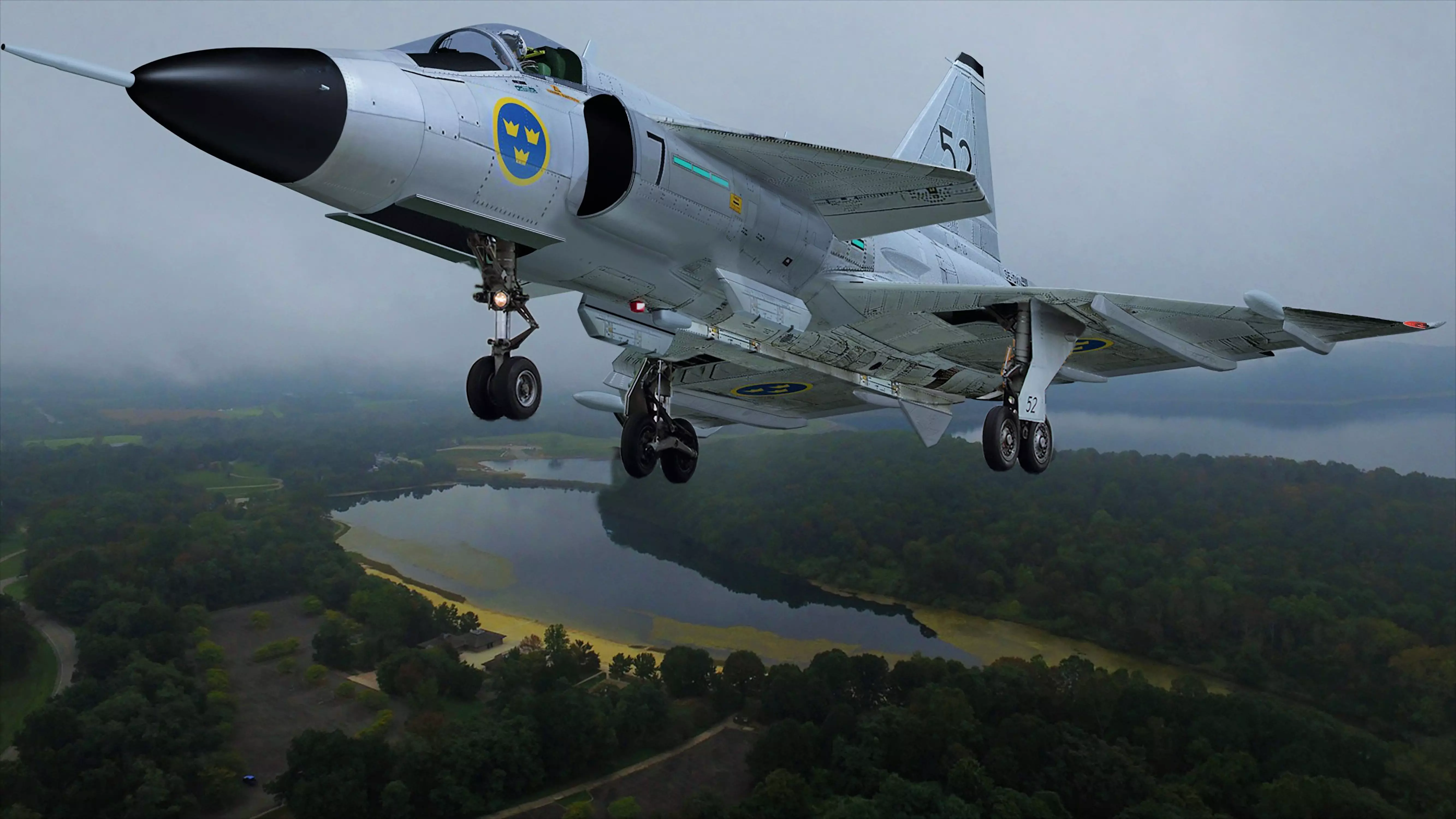 SAAB VIGGEN aircraft Free 3D model