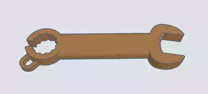 Wrench Keychain